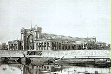 old station Lehrter Bahnhof in Berlin (1879)