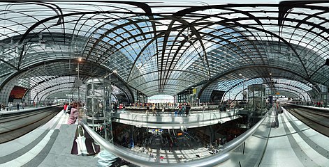 180 degree panorama view of the top level