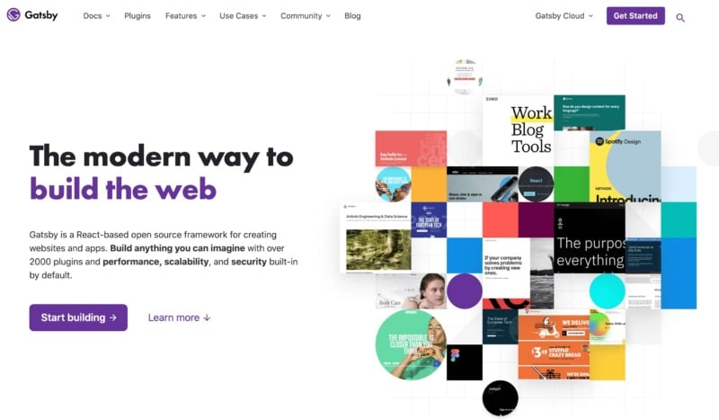 The website for the Gatsby React framework.