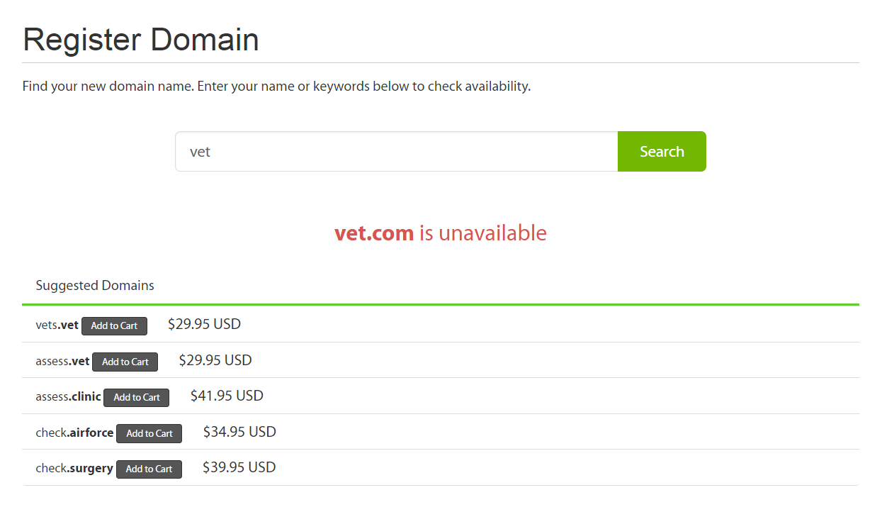 The A2 hosting domain checker.