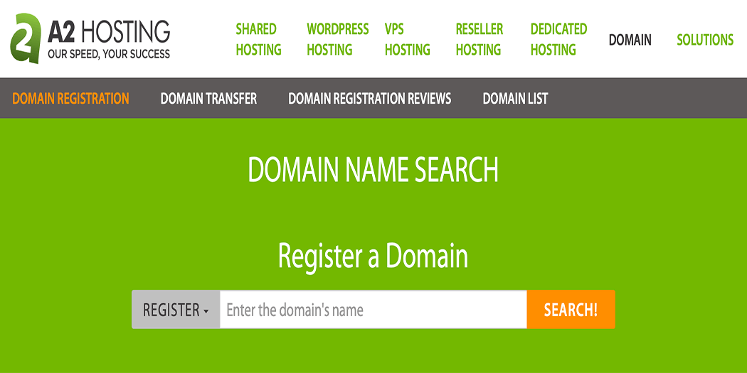 Registering a domain name.