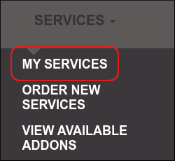 Customer Portal - Services - My Services
