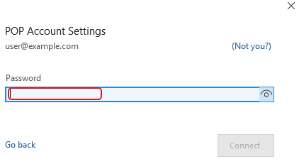 Outlook 365 - POP password
